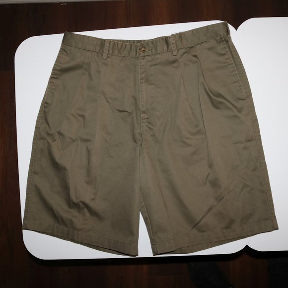 Cambridge Classics Shorts - Pleated - Green - W33 - Picture 1 of 7